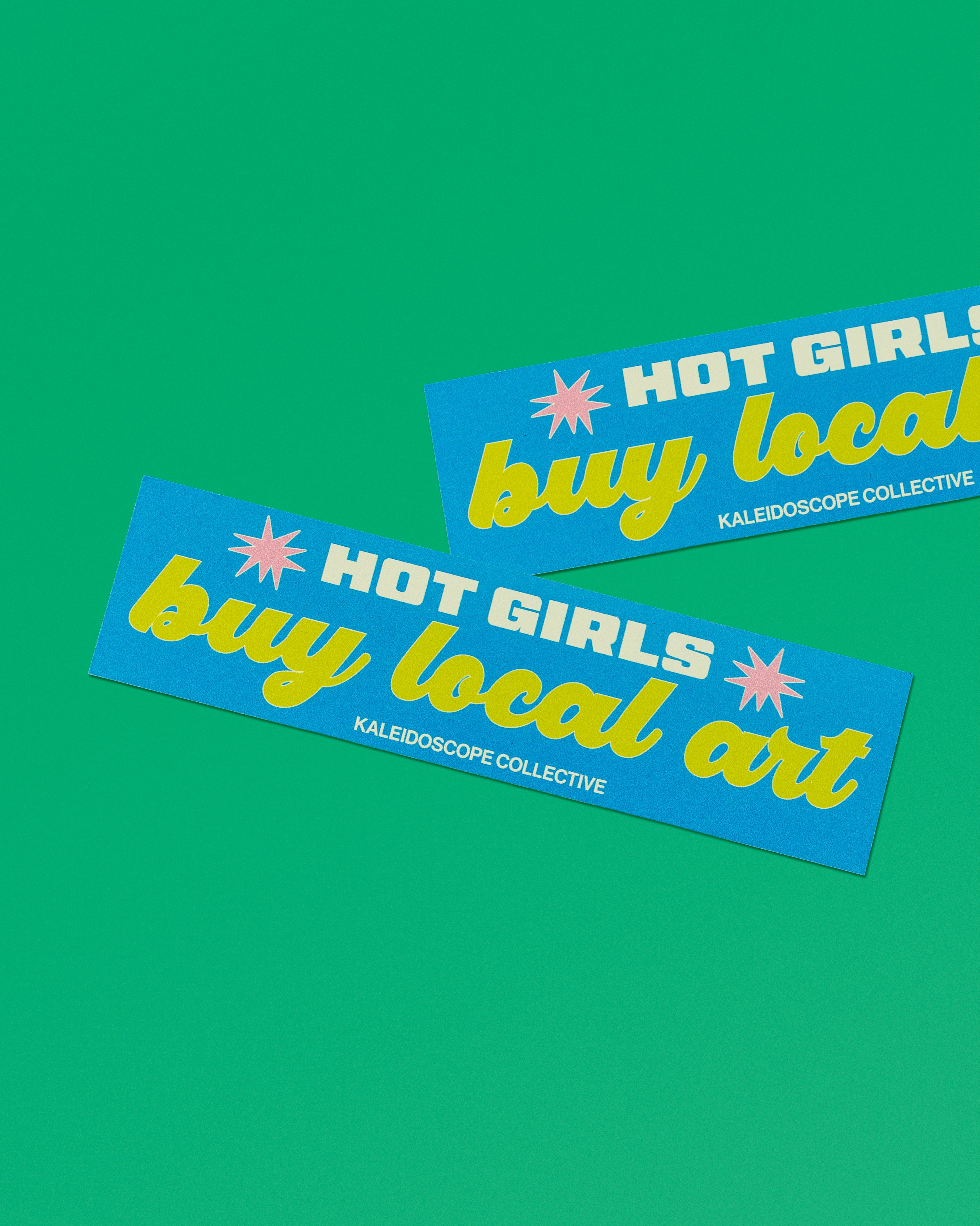 Merch Drop - Hot Girls Buy Local Art Vehicle Magnet