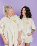 Merch Drop - Eye Heart Local Art Tee: Orange + Red