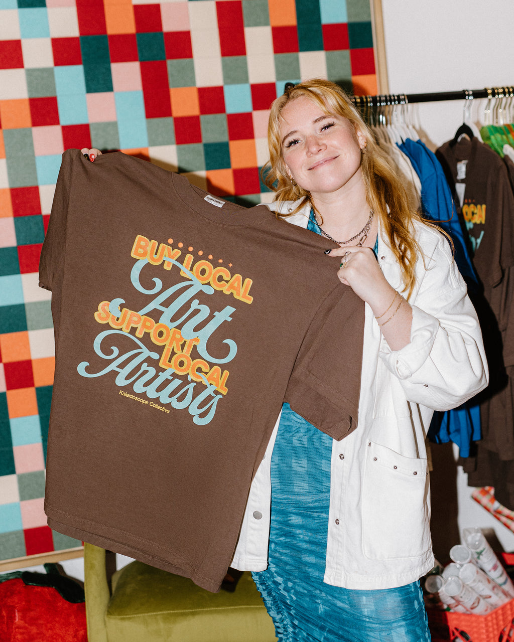 Merch Winter Drop 001 -  Mocha: Buy Local, Support Local Shirt