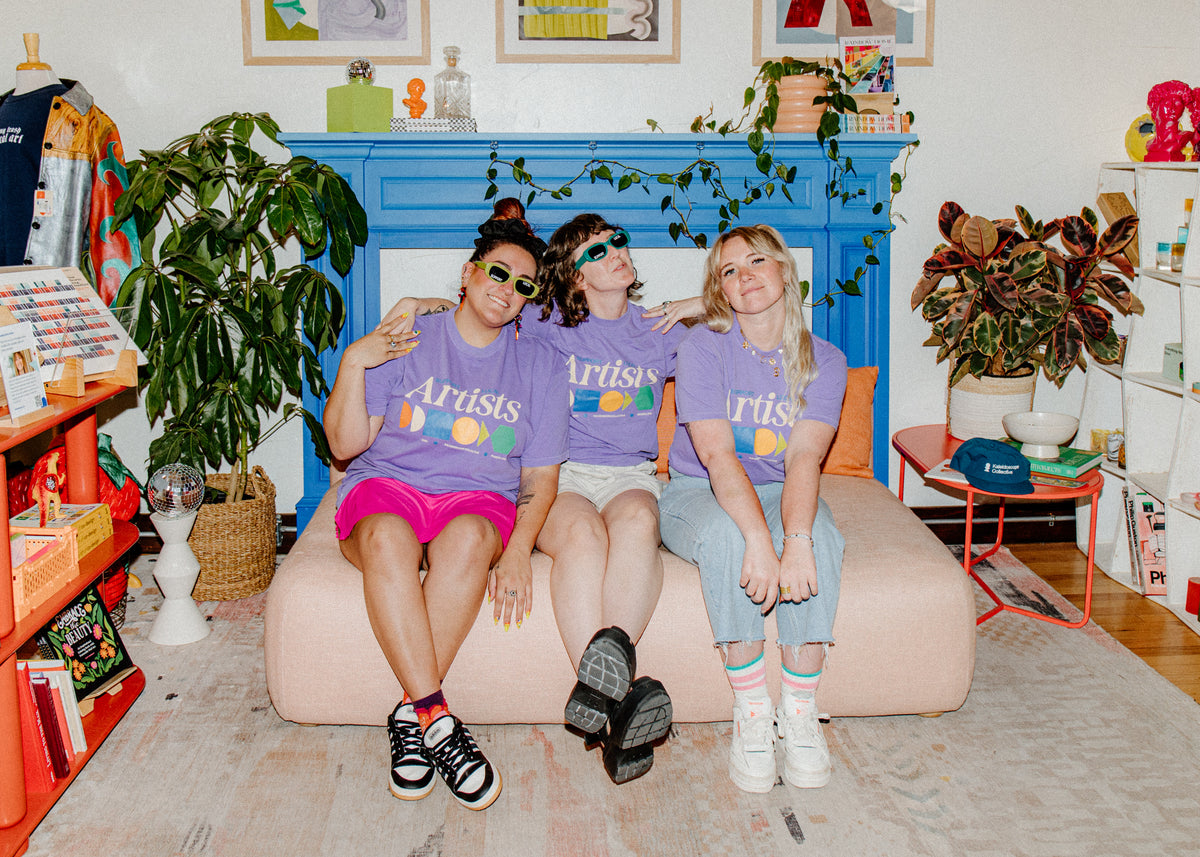 Merch Summer Drop 001 -  Support Local Artists Shirt: Purple