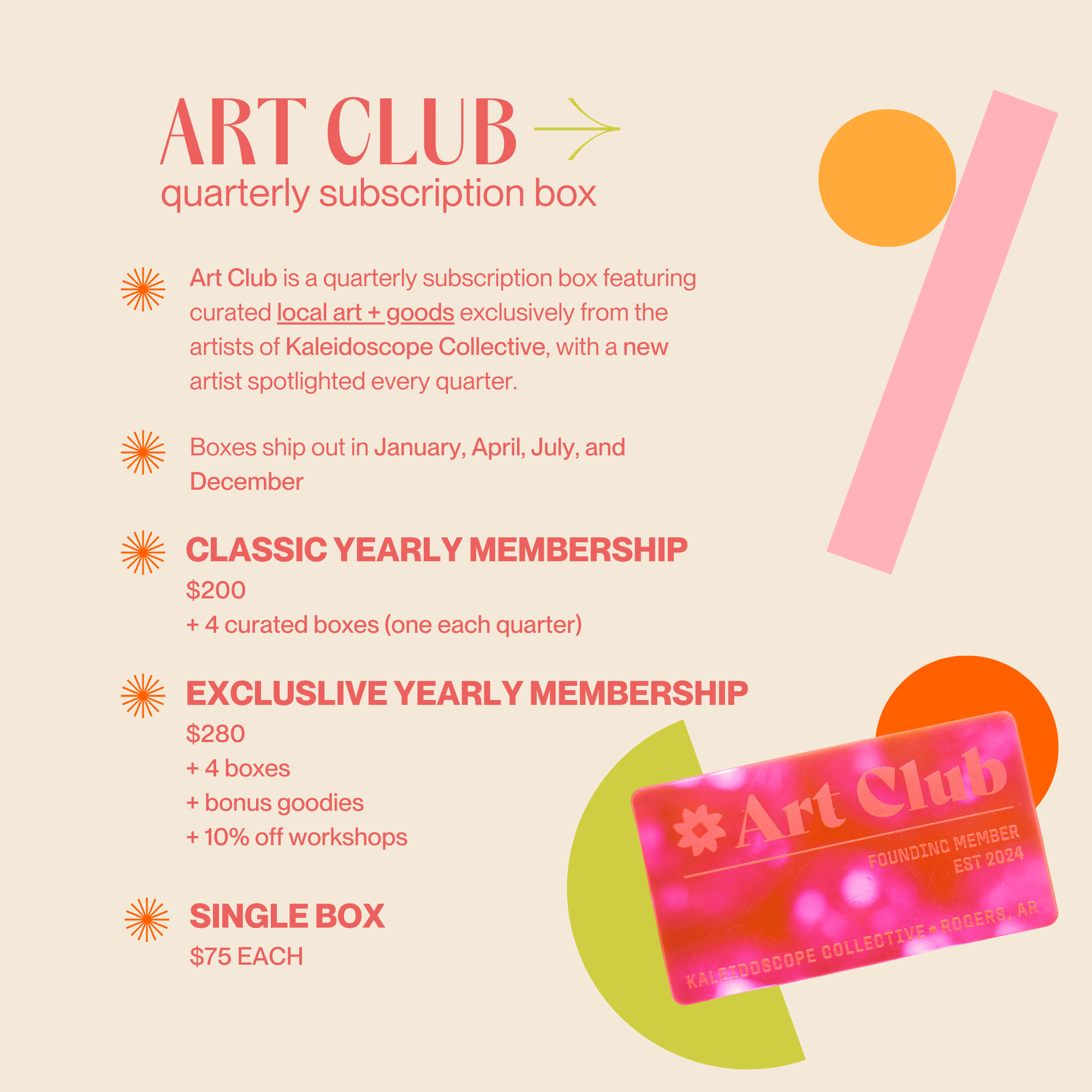 Art Club Subscription Box