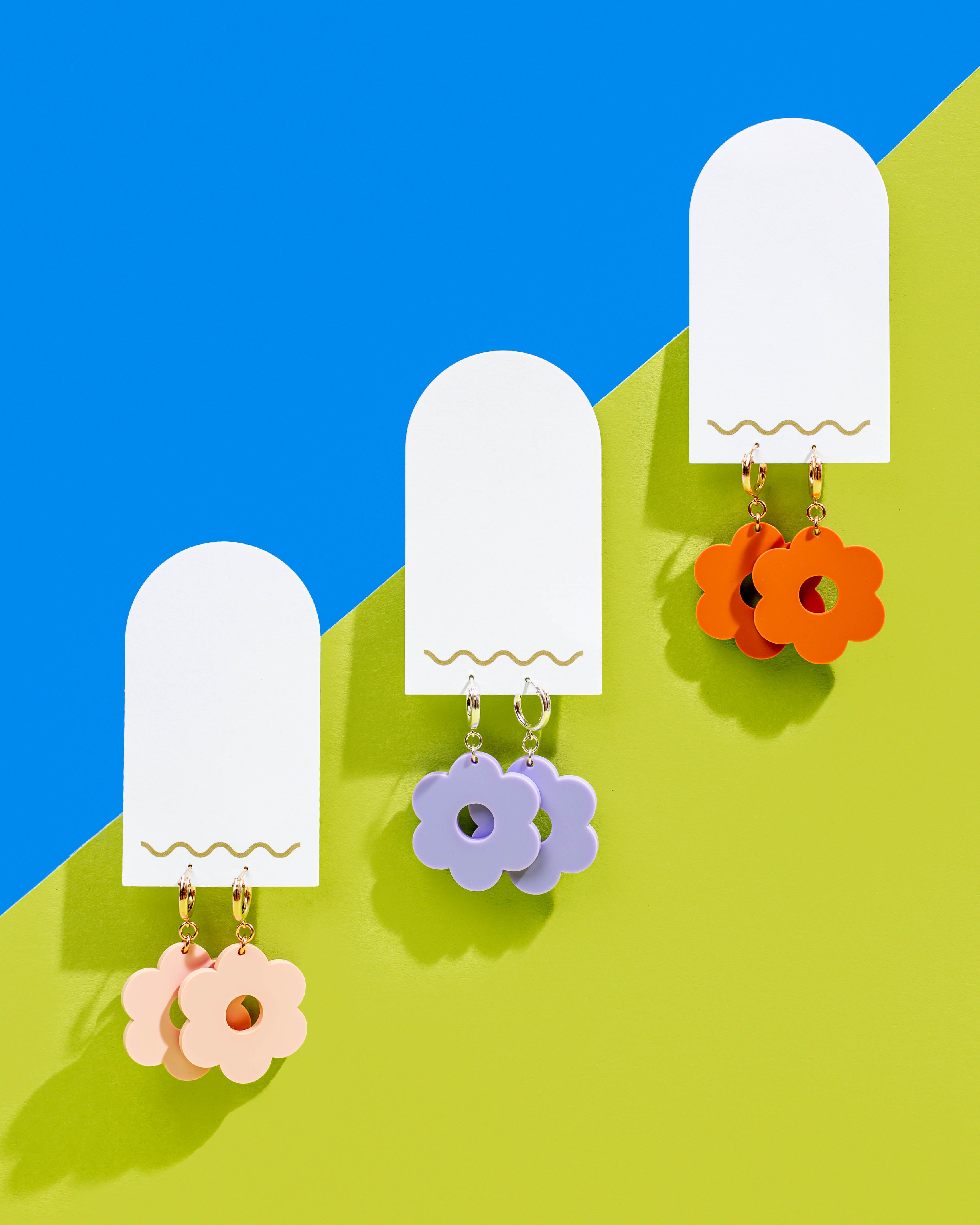 Squiggle Cutters -  * Acrylic Daisy Earrings