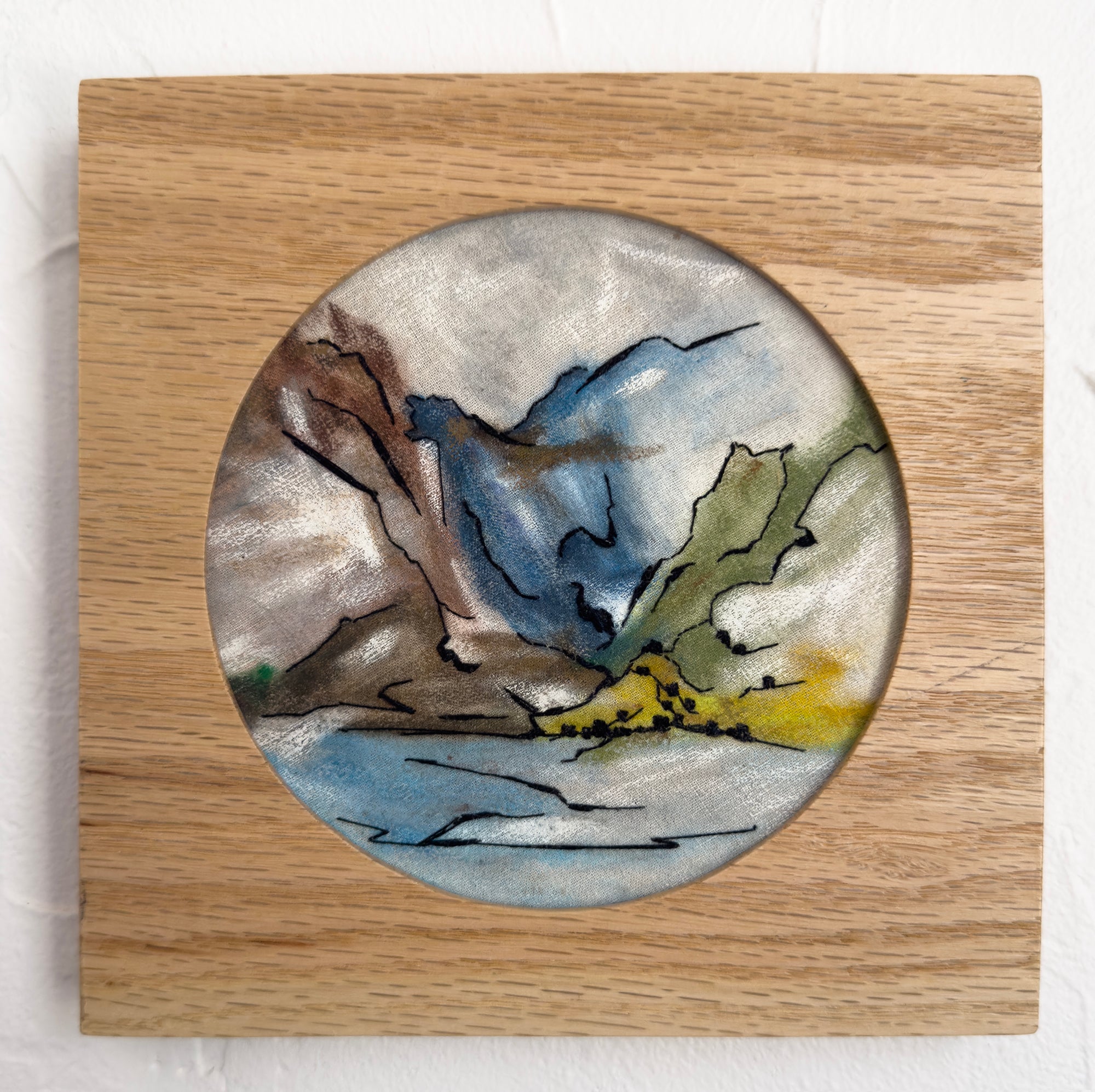 Claire Pongonis Studio - * "Lake Como" Thread Painting