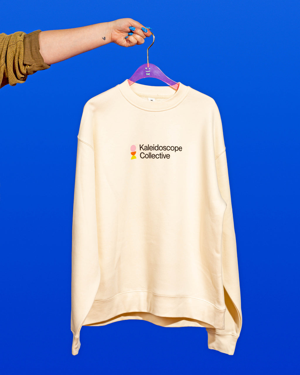 Screen Printed Kaleidoscope Crewneck Sweatshirt