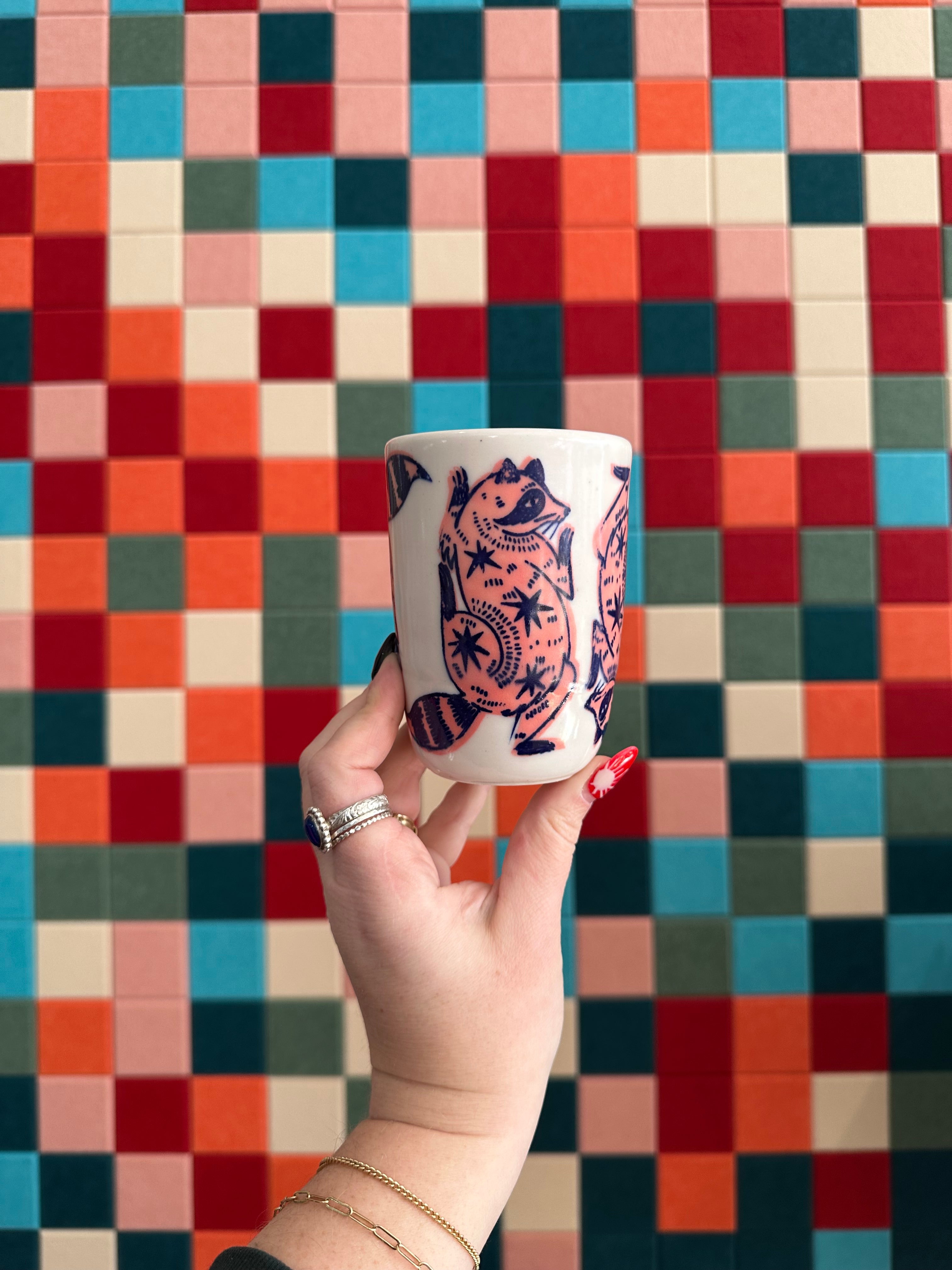 Arianna Miranda x West Hand - * Raccoon Porcelain Cup