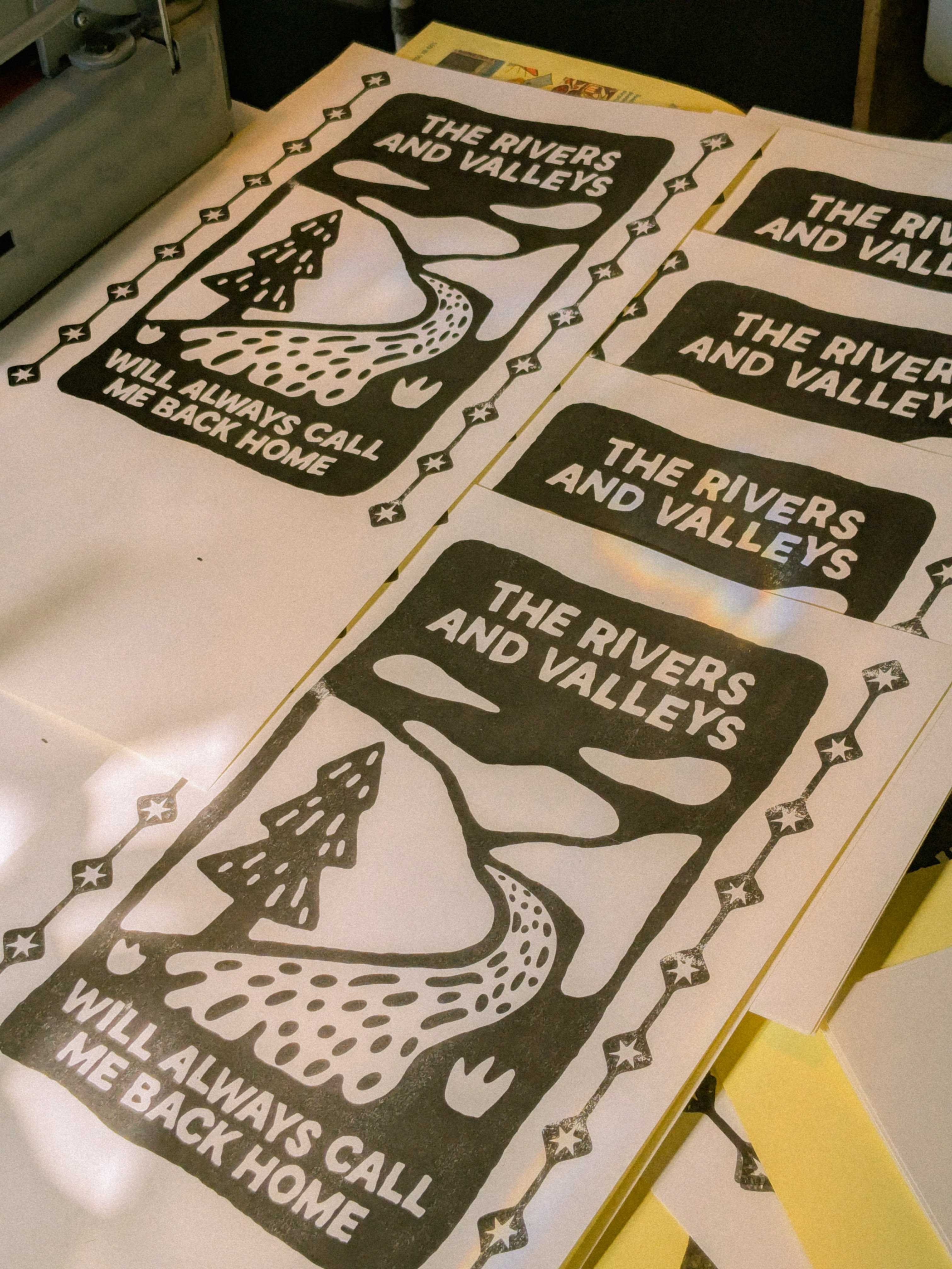 Mook - * The Rivers and Valleys- Risograph Print