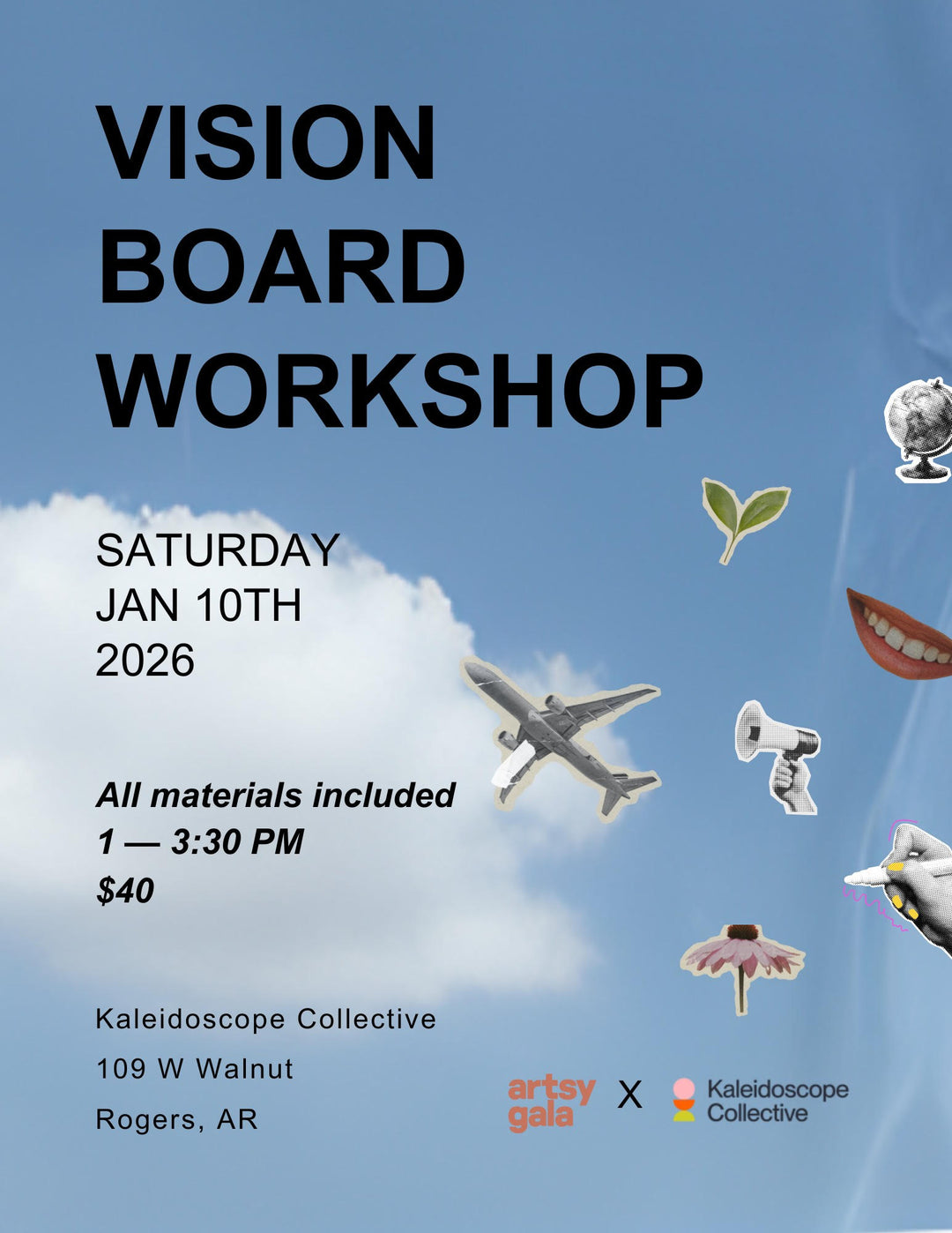 Vision Board Workshop with Artsy Gala ✂️ 📓 ✨