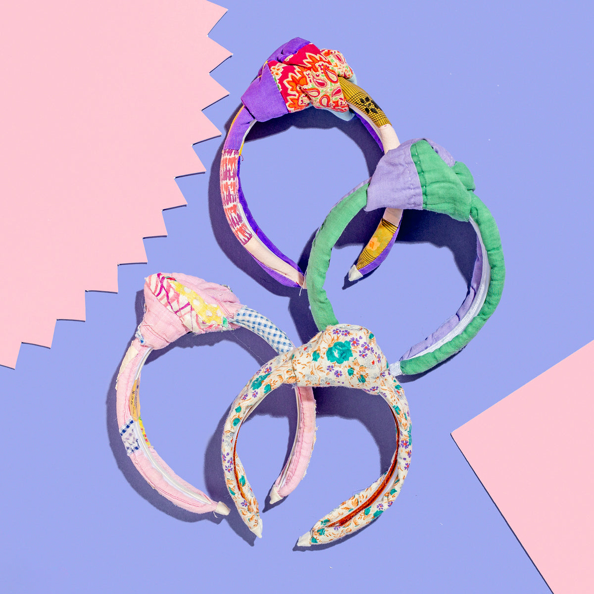 Quilted Headbands Handmade Local Artist in Arkansas Repurpose Quilts Northwest Arkansas Women Owned Business
