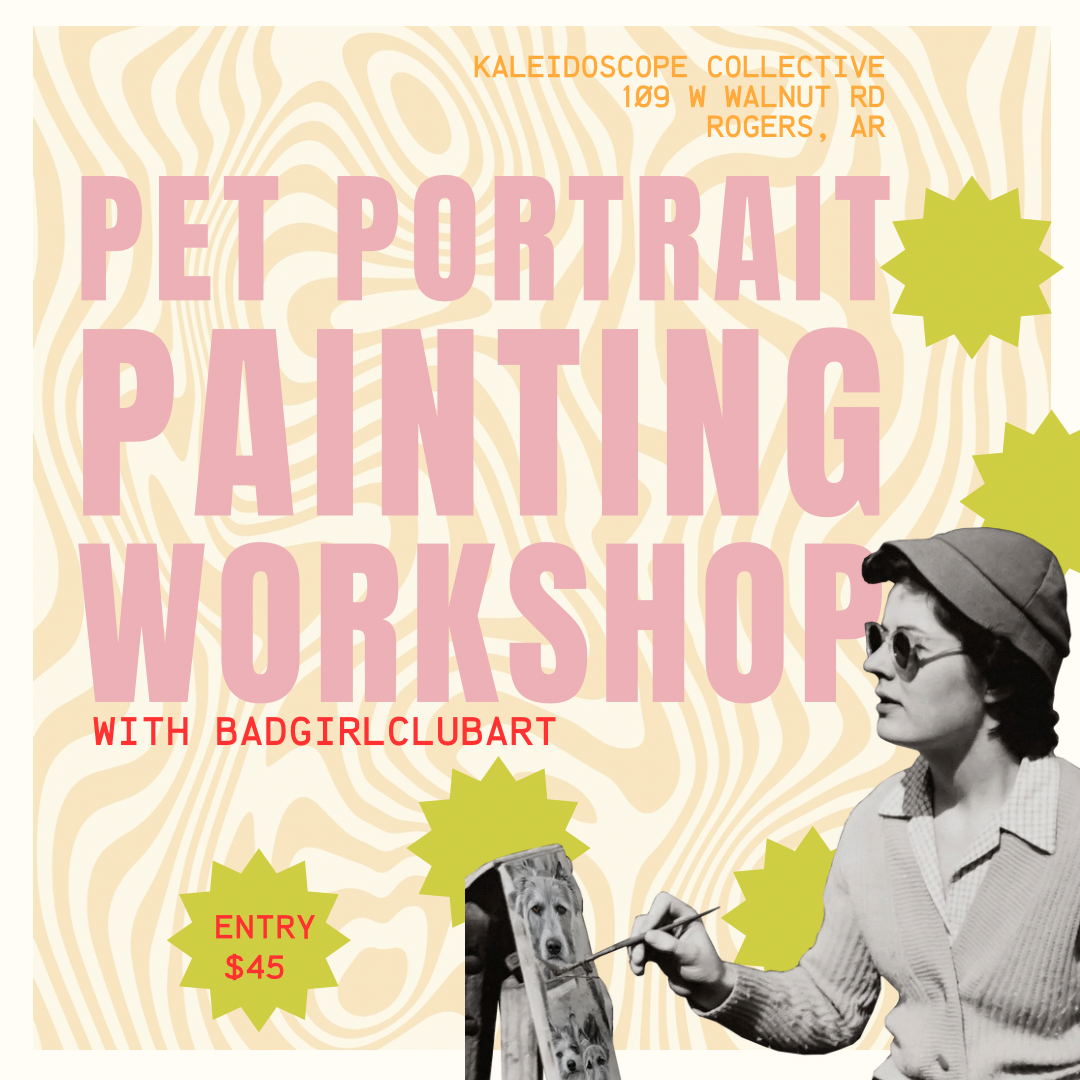 Pet Portrait Painting Workshop with Kira of Badgirlclubart