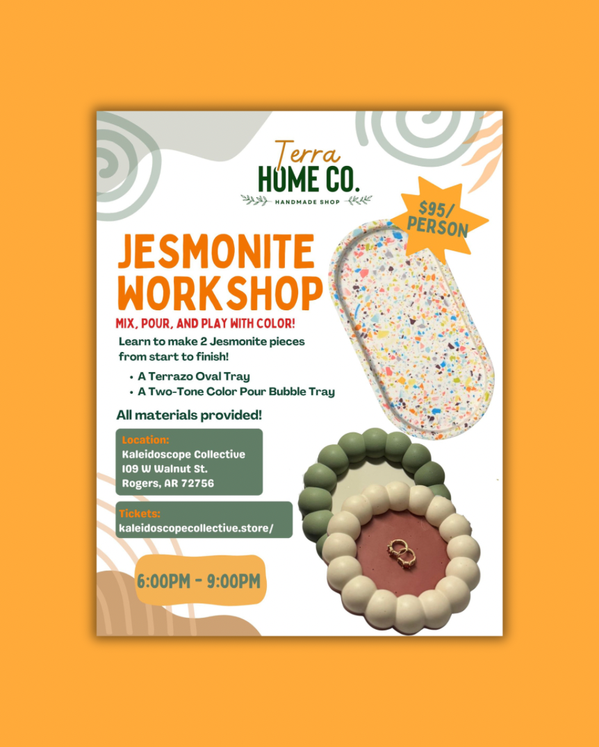 Jesmonite Terrazzo Basics Workshop with Terra Home✨
