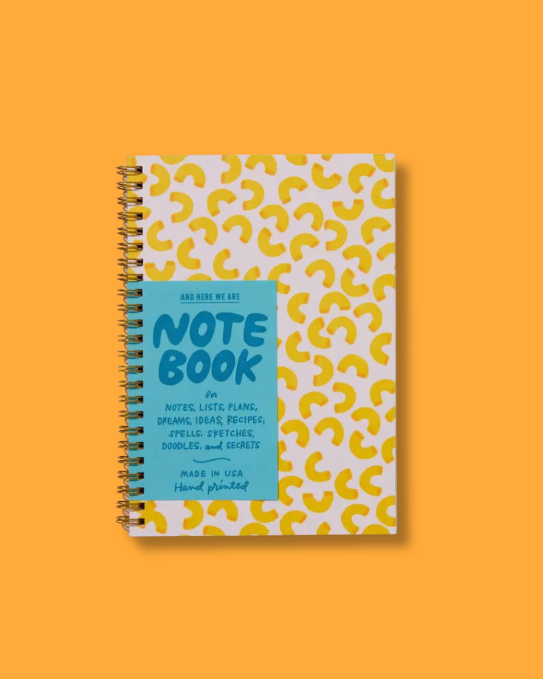And Here We Are - Macaroni Spiral Notebook