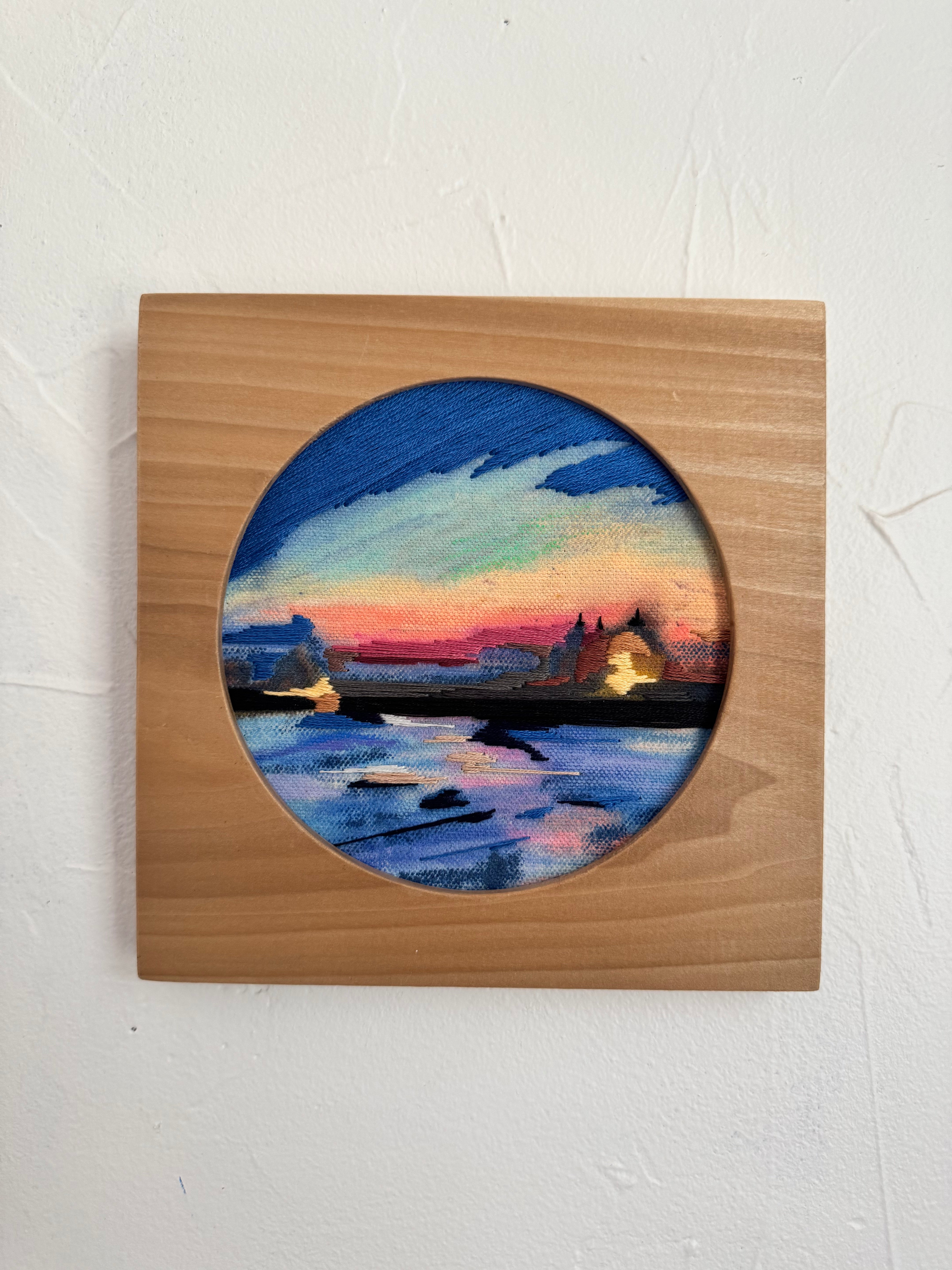 Claire Pongonis Studio - * "Giudecca (Venice)" Thread Painting