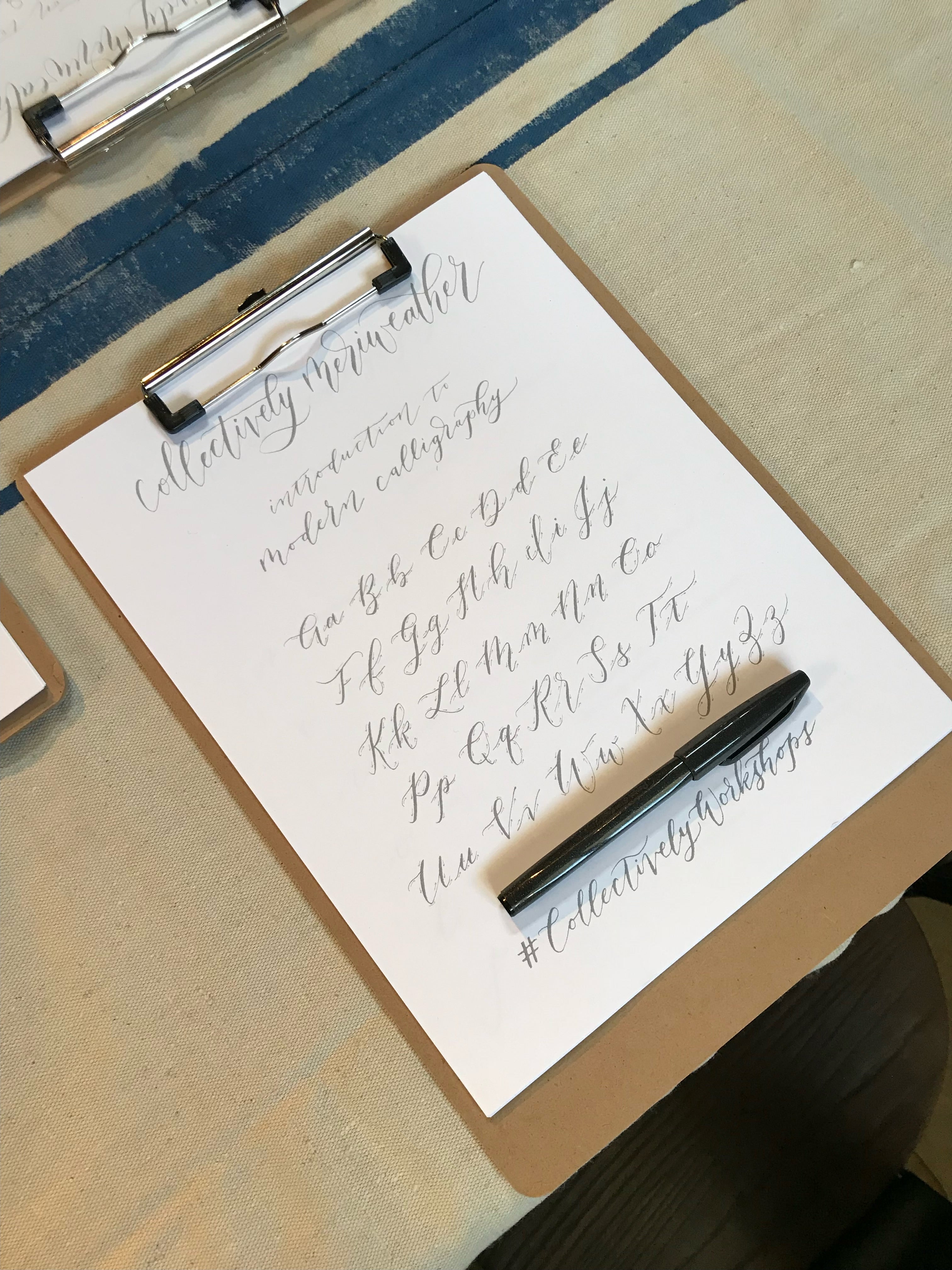 Calligraphy Workshop with Meriweather Adams