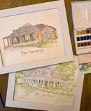 Watercolor Home Portrait Painting Workshop with Leslie Gregory Art 🎨