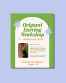 Origami Earring Workshop with Heads or Snails Shop