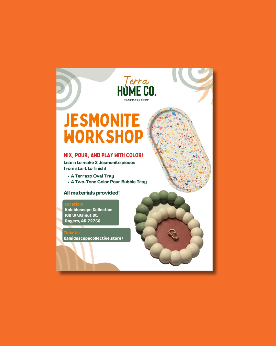 Jesmonite Terrazzo Basics Workshop with Terra Home✨