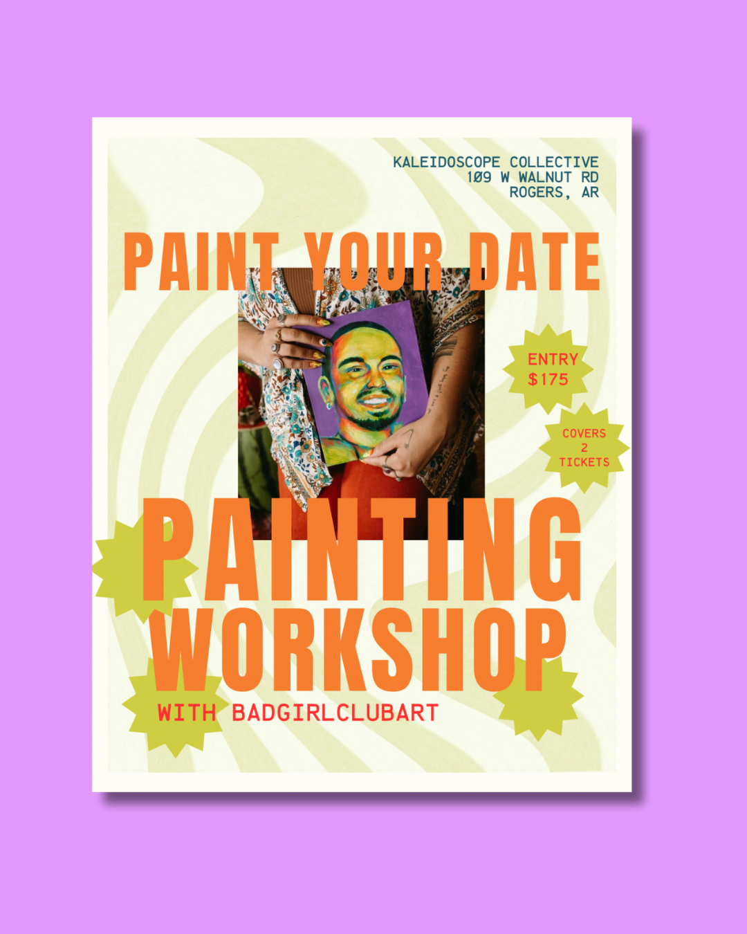 Paint Your Date: Painting Workshop with Kira of Badgirlclubart
