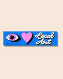 Merch Drop - Eye Heart Local Art Vehicle Magnet