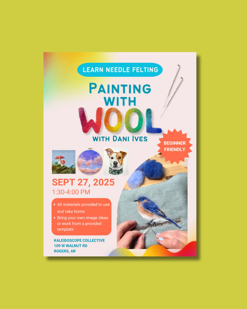 Learn to Needle Felt: Painting with Wool with Dani Ives 🎨