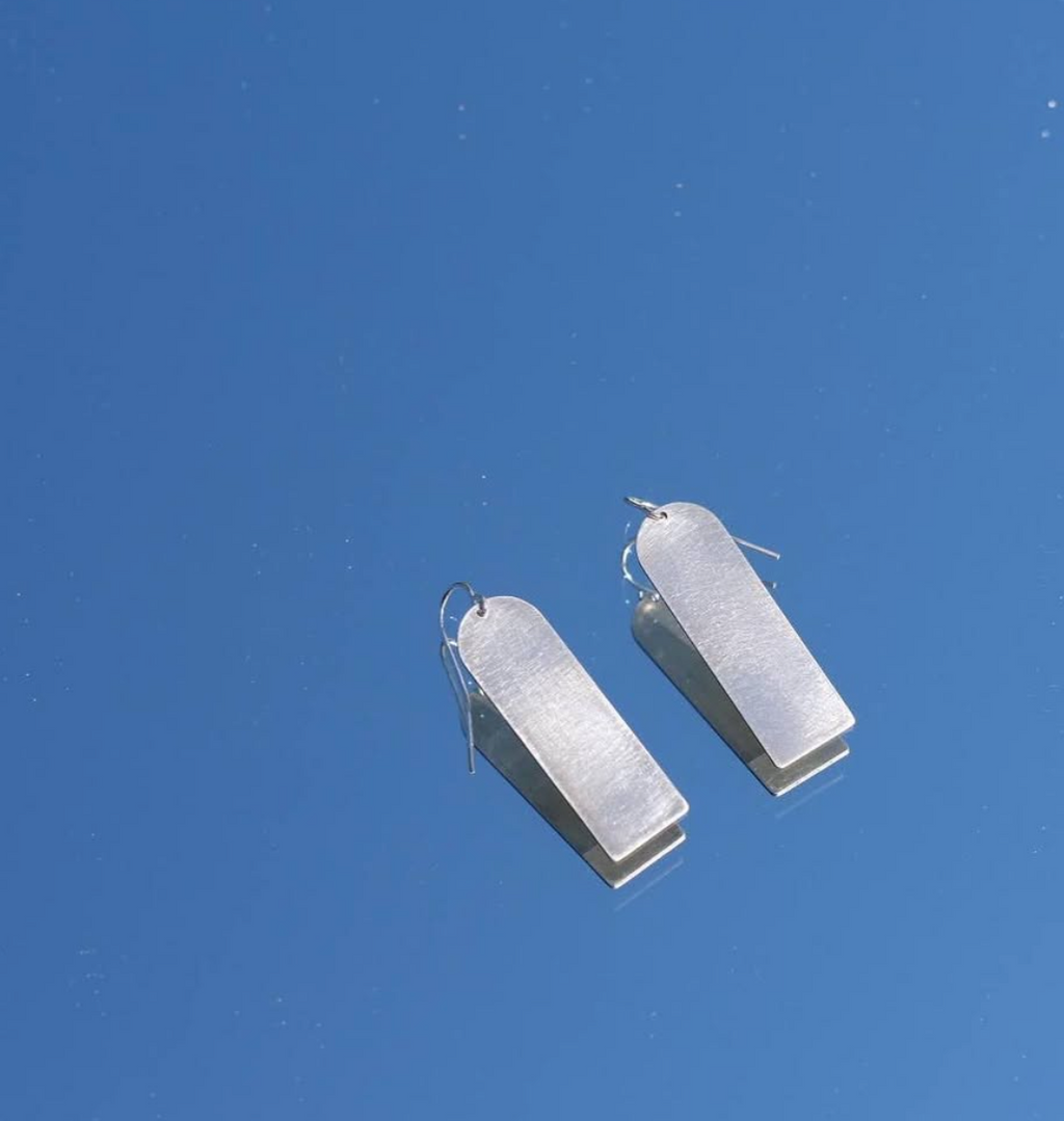 Squiggle Cutters - * Silver Arch Earrings
