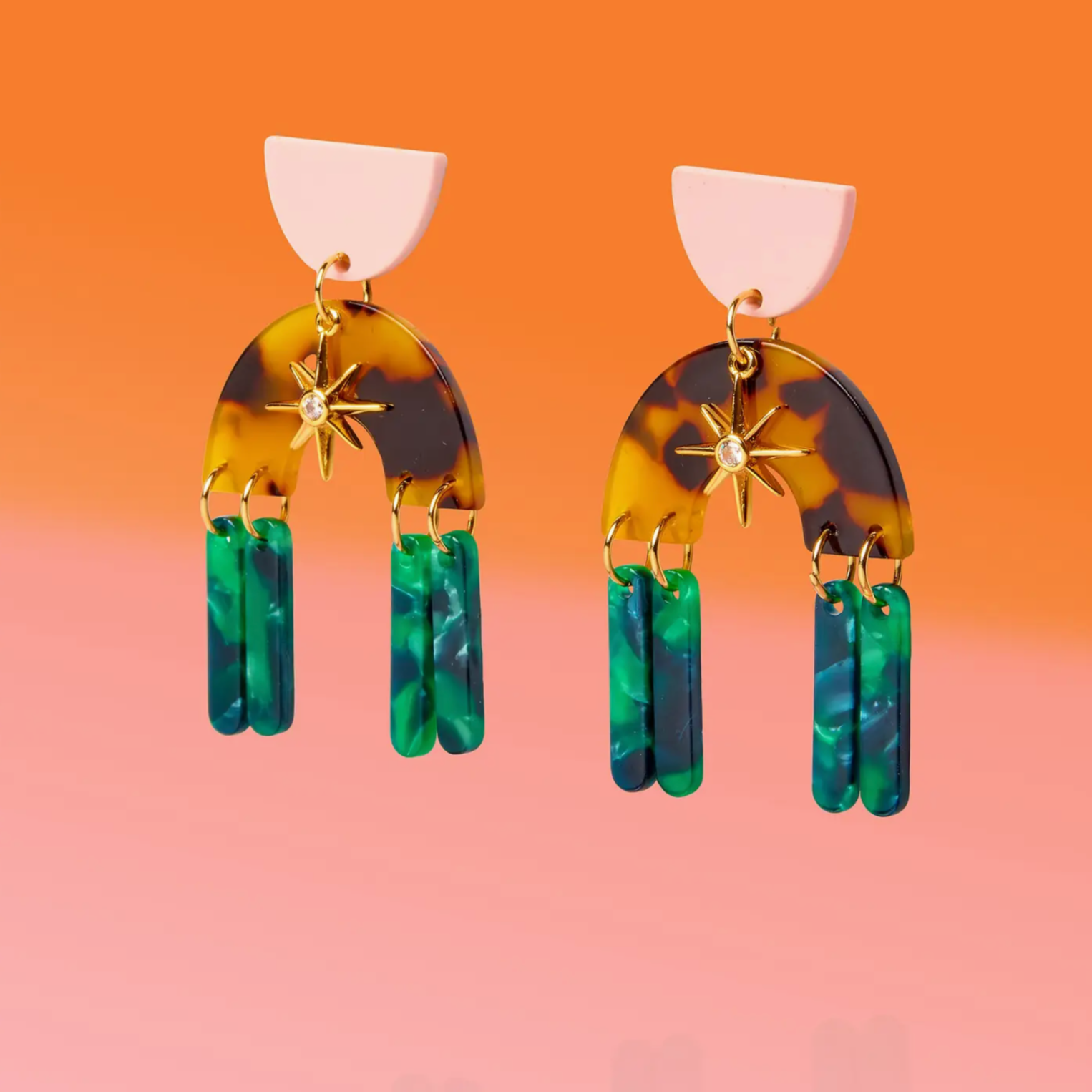 Tribe + Temple - Deco Star Glam Fringe Dangles