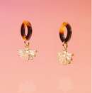 Tribe + Temple - Tiny and Dainty Post Earrings Tortoise
