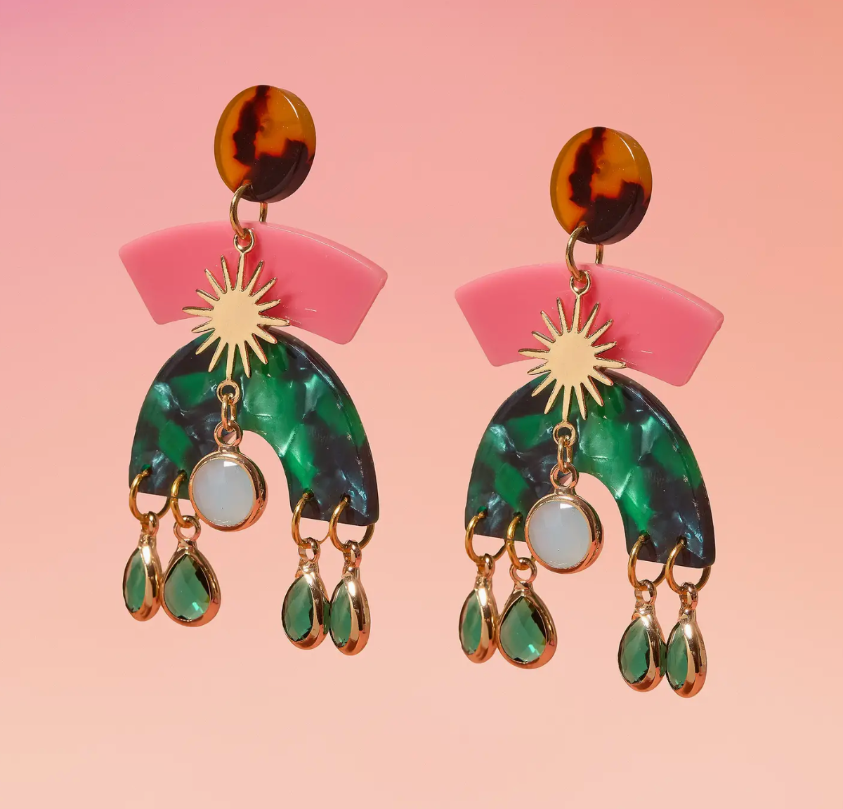 Tribe + Temple - Freya Resin Earrings