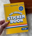 the unused sticker book - yellow