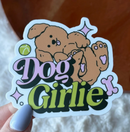 Dog Girlie sticker - Big Moods