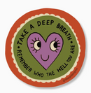 Take A Deep Breath - Golden Gems sticker