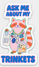 trinkets raccoon sticker
