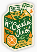 creative juice sticker