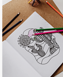 Dream in Color: Coloring Book & Waterproof Stickers