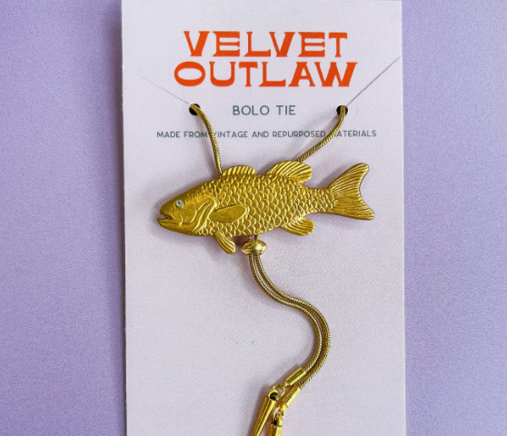 Velvet Outlaw -Gold Fish Bolo