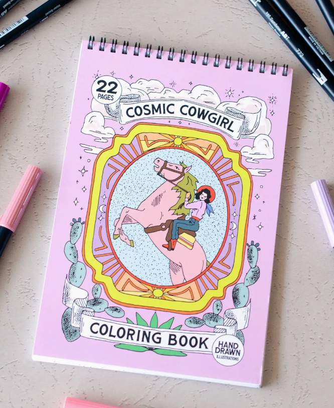 Cosmic Cowgirl Coloring Book