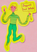 Inner Peach Design - Stickers