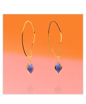 Tribe + Temple - Abstract Dainty Hoop