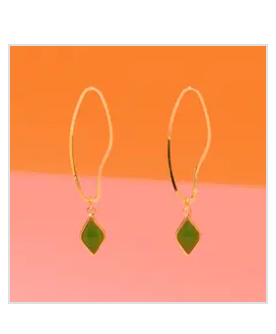 Tribe + Temple - Abstract Dainty Hoop