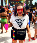 Ash + Chess - T-Shirt: Trans People Belong Here!