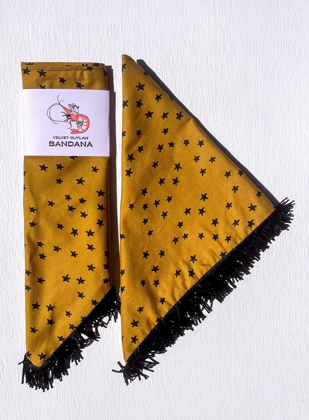 Velvet Outlaw - Stars & Checks Fringe Bandanas