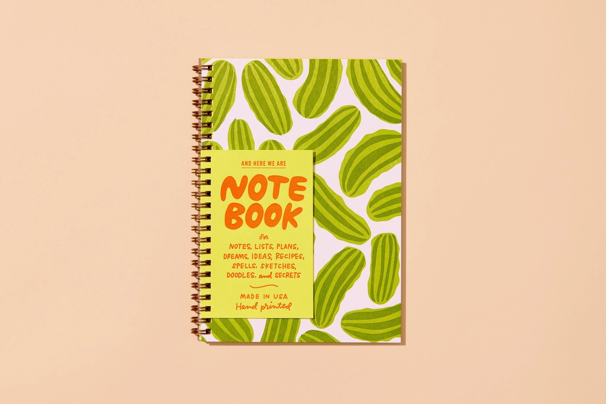 And Here We Are - Pickle A5 Spiral Notebook