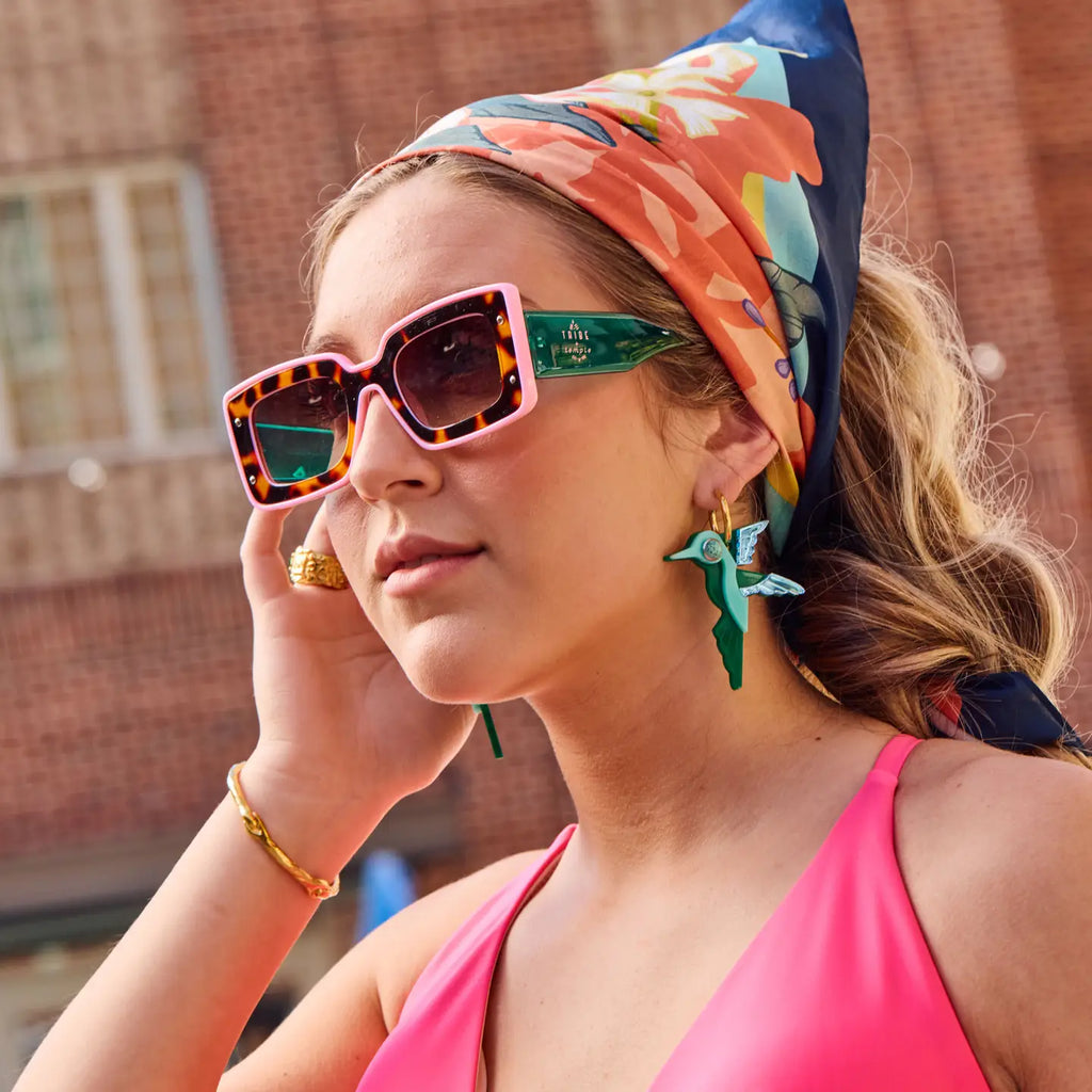 Tribe & Temple WS - Hummingbird Hoop Earrings