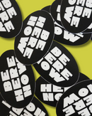 ALEX'S - Be Here Now Oval Sticker