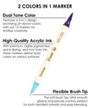 Grabie - Set of 12 Dual-Tip Acrylic Markers