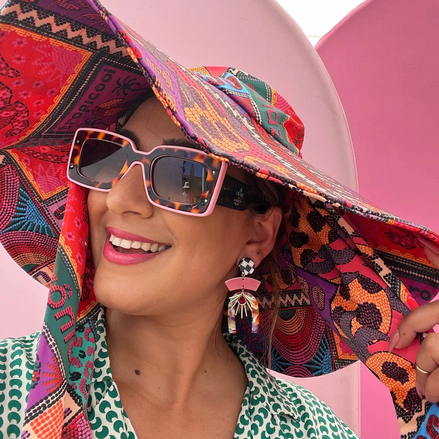 Tribe + Temple - * Confetti Multi Mixed Media Earrings