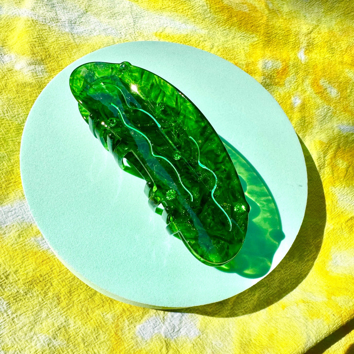 Peach Beast- Pickle Claw Clip