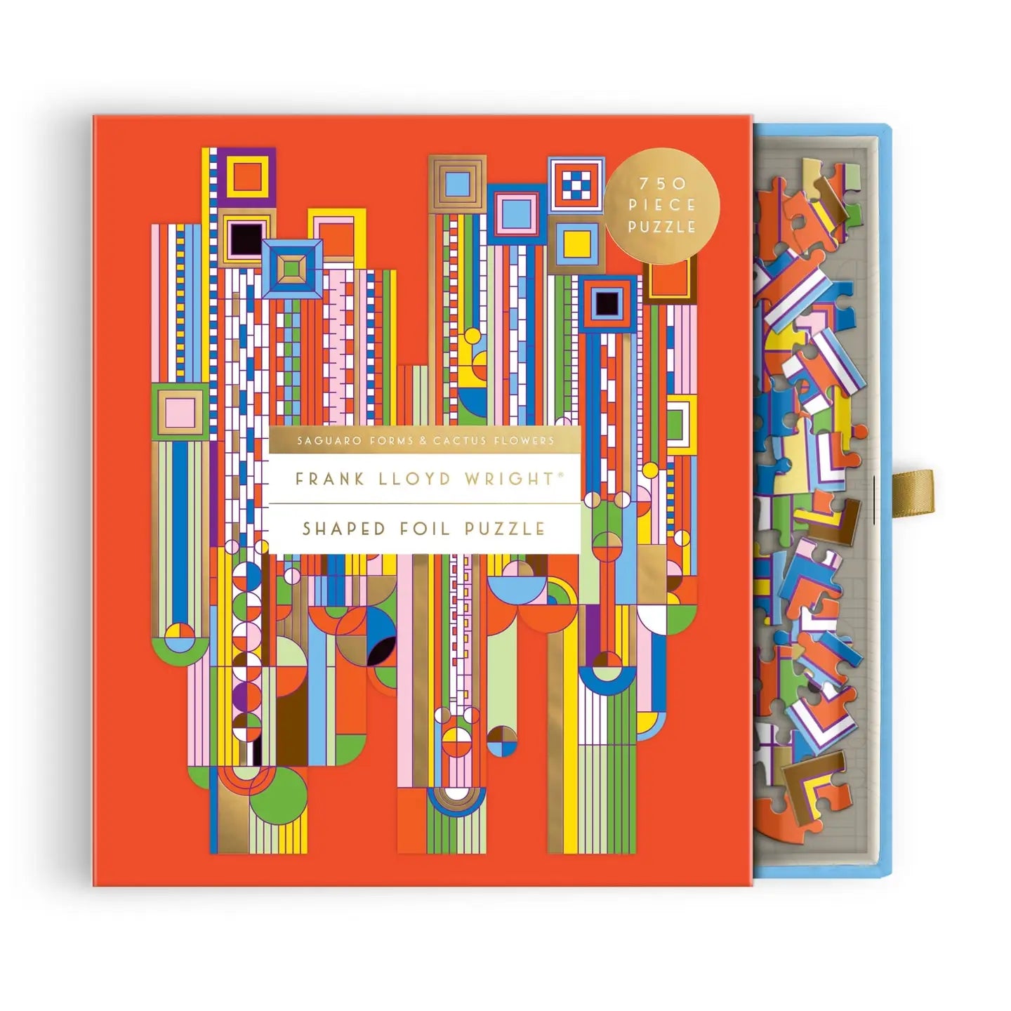 Frank Lloyd Wright Saguaro Cactus 750 Piece Shaped Foil Puzzle