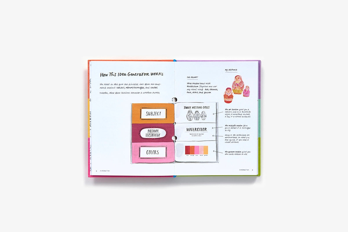 The Sketchbook Idea Generator (Mix-And-Match Flip Book)