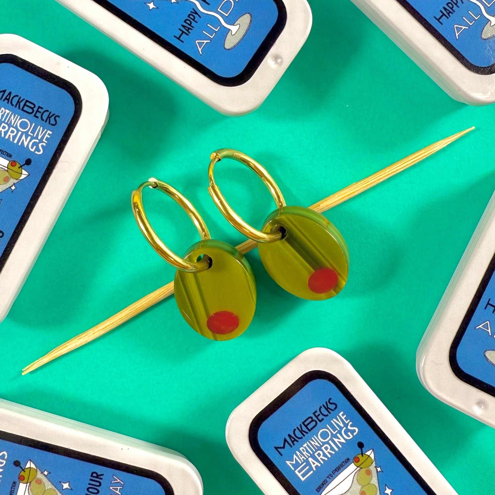 Mackbecks - Olive Earrings
