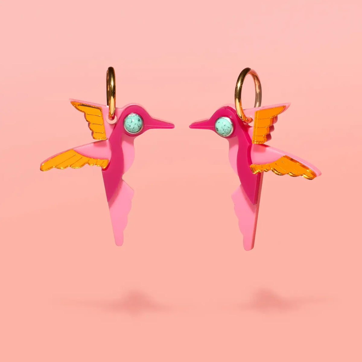 Tribe & Temple WS - Hummingbird Hoop Earrings